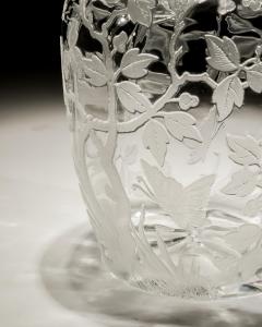 A FINELY DECORATED DECANTER WITH MATCHING TUMBLERS - 3793680