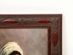 A Ferres Portrait of a Moorish Man Smoking Orientalist Painting 19th century - 2207378