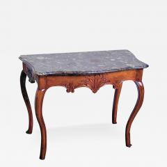 A Fine 18th Century French R gence Walnut and Marble Console - 3281613