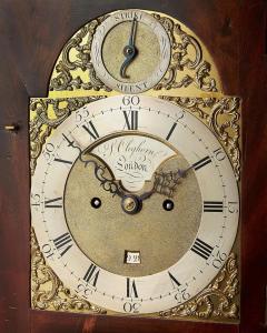 A Fine 18th Century Mahogany Eight Day Table Clock with Trip Quarter Repeat - 3123462