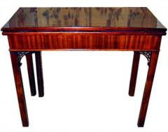 A Fine 19th Century English Mahogany Folding Card Table - 3246214