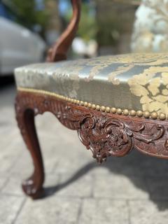 A Fine And Rare George II Period Carved Mahogany Library Armchair - 4244720