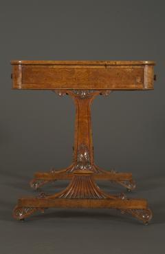 A Fine Burr Elm Regency Writing Table - 169712