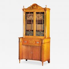 A Fine Edwardian Satinwood Secretaire Bookcase - 1023984