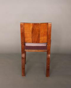 A Fine French Art Deco Walnut Side Chair - 4222484