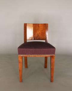 A Fine French Art Deco Walnut Side Chair - 4222487