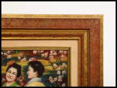A Fine French Japonisme Oil on Canvas Painting of Three Geishas C 1900 - 3880501
