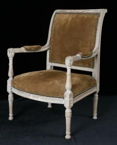 A Fine French Late Directoire Miniature Fauteuil with Leather Upholstery - 272327