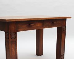 A Fine French Modernist Solid Oak Desk - 4333158
