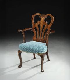 A Fine George II Carved Mahogany Armchair - 4409646