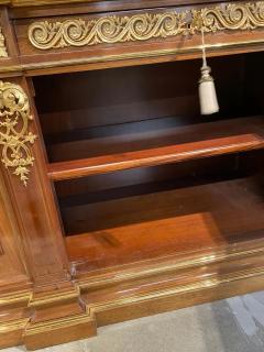 A Fine Louis XVI Style Gilt Bronze Mounted Mahogany Bookcase Bibliotheque - 4202502