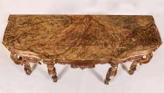 A Fine North Italian 18th Century Giltwood Console Table - 634398