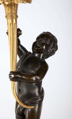 A Fine Pair Of 18century Bronze And Gilt Bronze Candelabra - 1476419