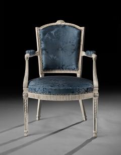 A Fine Pair Of George III Painted Armchairs - 4548908