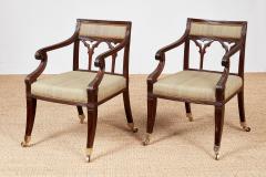 A Fine Pair of Regency Gothic Armchairs - 4372456