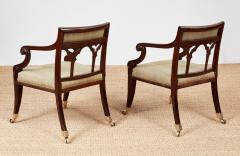 A Fine Pair of Regency Gothic Armchairs - 4372457