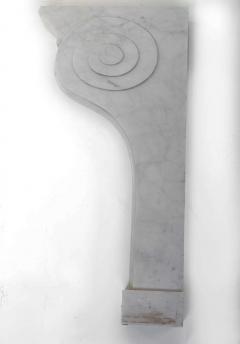 A Fine Pair of White Marble Console Tables - 2587633