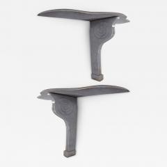 A Fine Pair of White Marble Console Tables - 2592859
