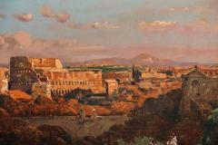 A Fine Roman Landscape Depicting the Colosseum and the Via Sacra - 636550