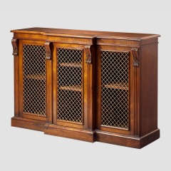 A Fine Small Rosewood Breakfront Cabinet - 4749035