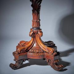 A Fine and Rare William IV Rosewood Revolving Library Bookcase Stamped - 3123532