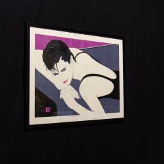 A Framed Art Deco Style Limited Edition Print of a Woman 1980s - 3095930