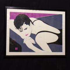 A Framed Art Deco Style Limited Edition Print of a Woman 1980s - 3095931