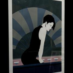 A Framed Art Deco Style Limited Edition Print of a Woman 1980s - 3095950