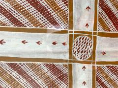 A Framed Australian Aboriginal Painting from Elcho Island - 950439