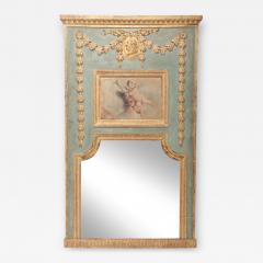 A French 18th Century Painted Gilt Trumeau Mirror - 3272032