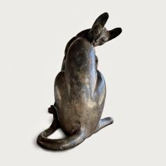 A French 1920s Egyptian Revival Bronze of a Cat - 3984824