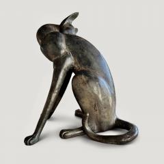 A French 1920s Egyptian Revival Bronze of a Cat - 3984825