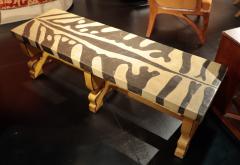 A French 1980s Painted Bench Coffee Table - 3901837