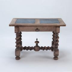 A French Antique Stone top walnut table with twisted legs C 1880 - 2993049