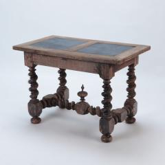A French Antique Stone top walnut table with twisted legs C 1880 - 2993056
