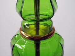 A French Apple Green Crystal Lamp by Cristal et Bronze Paris - 527491