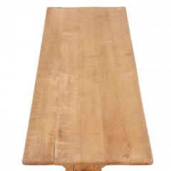 A French Architectural Oak Slab Table C 1945  - 4385392