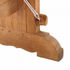 A French Architectural Oak Slab Table C 1945  - 4527726