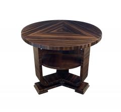A French Art Deco Macassar Ebony Veneered Circular Side Table - 4392755