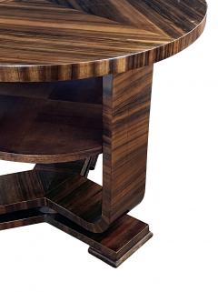 A French Art Deco Macassar Ebony Veneered Circular Side Table - 4392756