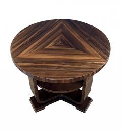 A French Art Deco Macassar Ebony Veneered Circular Side Table - 4392757