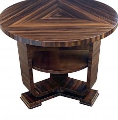 A French Art Deco Macassar Ebony Veneered Circular Side Table - 4392758