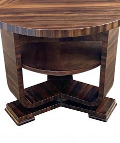 A French Art Deco Macassar Ebony Veneered Circular Side Table - 4392759