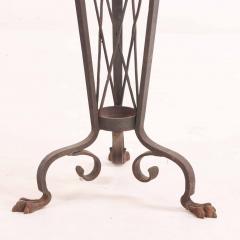 A French Art Deco Wrought Iron Plant Stand Pedestal C 1920  - 4345670