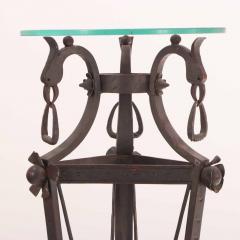 A French Art Deco Wrought Iron Plant Stand Pedestal C 1920  - 4345672