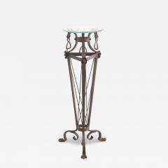 A French Art Deco Wrought Iron Plant Stand Pedestal C 1920  - 4345698