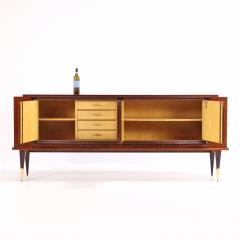 A French Art Deco style Exotic Wood Sideboard Buffet C 1945  - 4377694