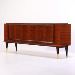 A French Art Deco style Exotic Wood Sideboard Buffet C 1945  - 4377695