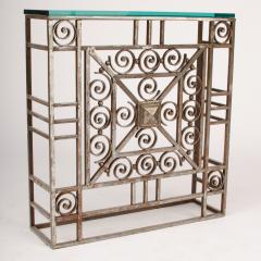 A French Art Deco wrought iron and glass console circa 1930 - 2071210