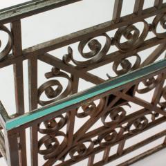 A French Art Deco wrought iron and glass console circa 1930 - 2071211